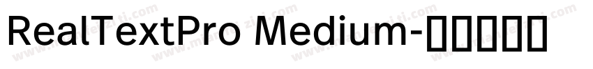 RealTextPro Medium字体转换